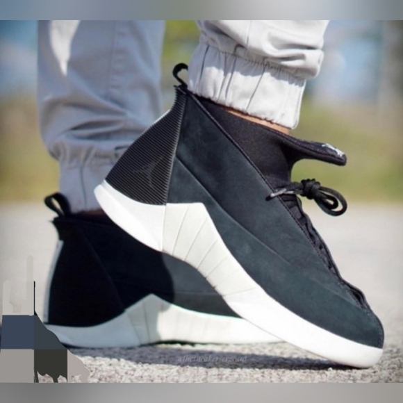 Jordan Other - Air Jordan XV× PSNY Black Suede Retro High-Top Sneakers Men's 10.5